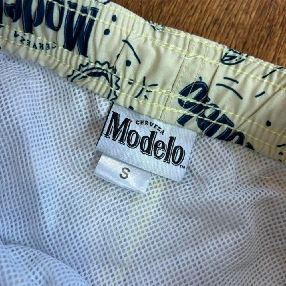 pacsun‎ x modelo cream yellow swim trunks, new with tags, minor imperfections